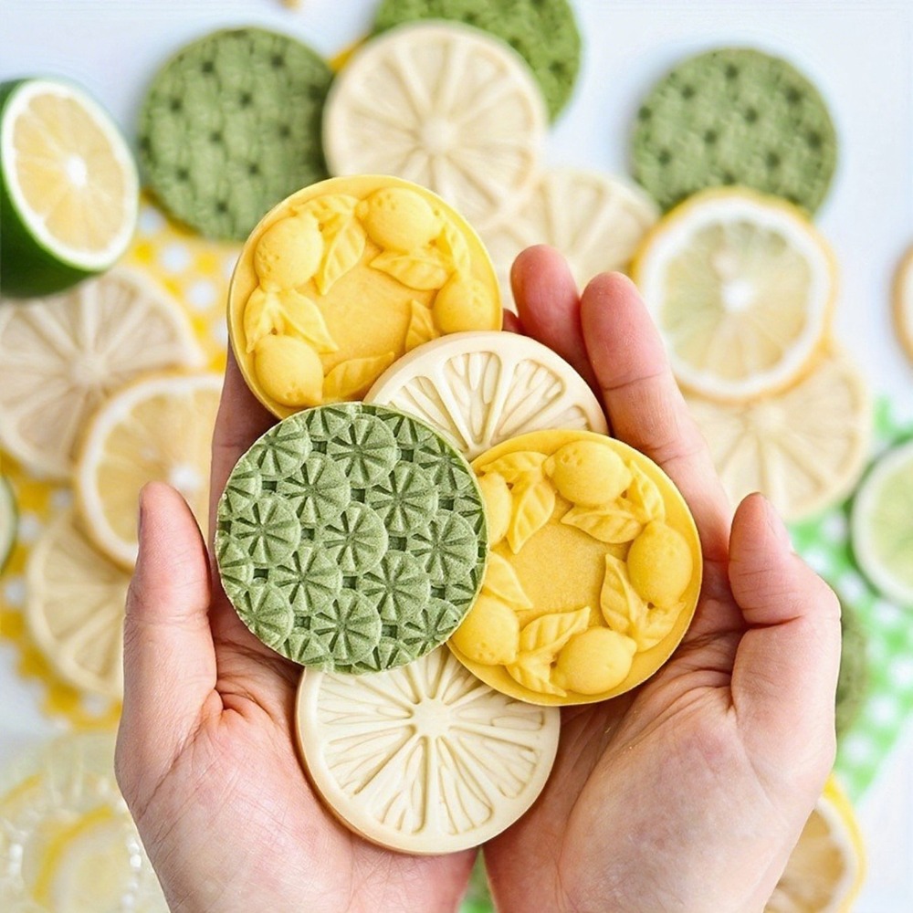 3pcs Lemon-Shaped Round Patter - Cookie Cutter Set ulasan dan harga