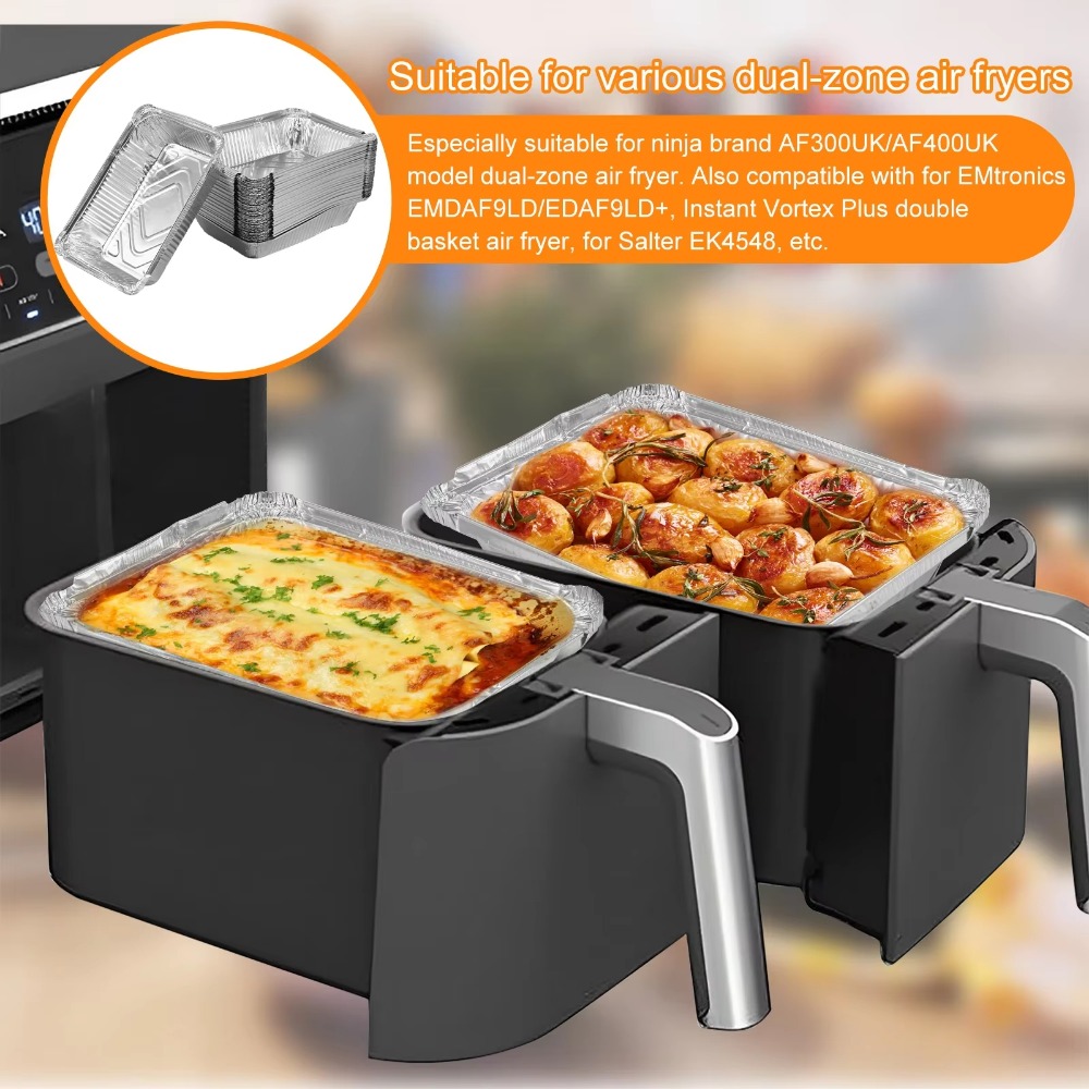 10PCS With Lids Aluminum Foil  - Kitchen Baking Trays ulasan dan harga