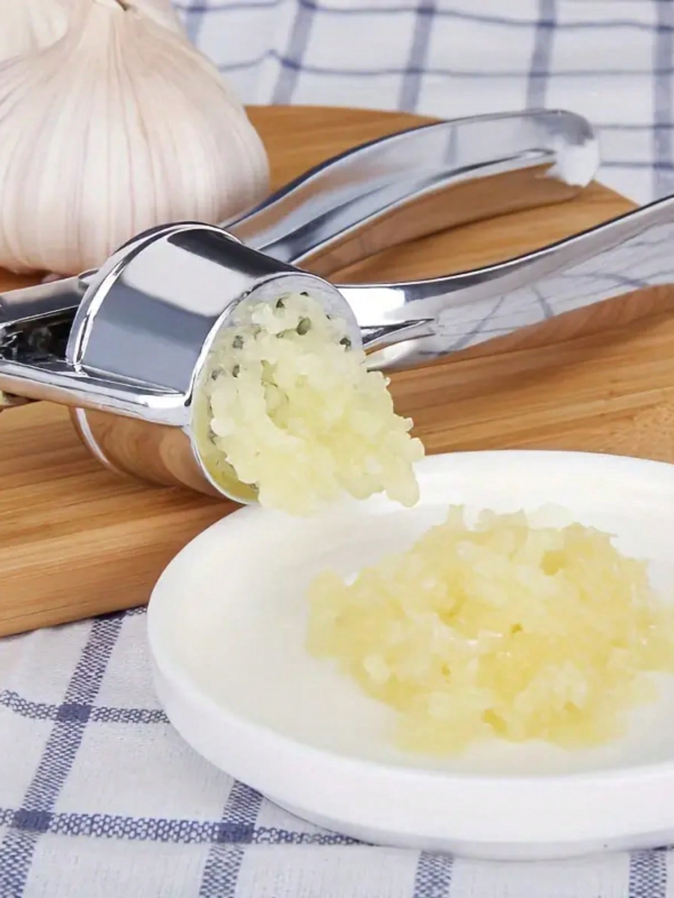 Kitchen Garlic Press Crusher M - Kitchen Job ulasan dan harga