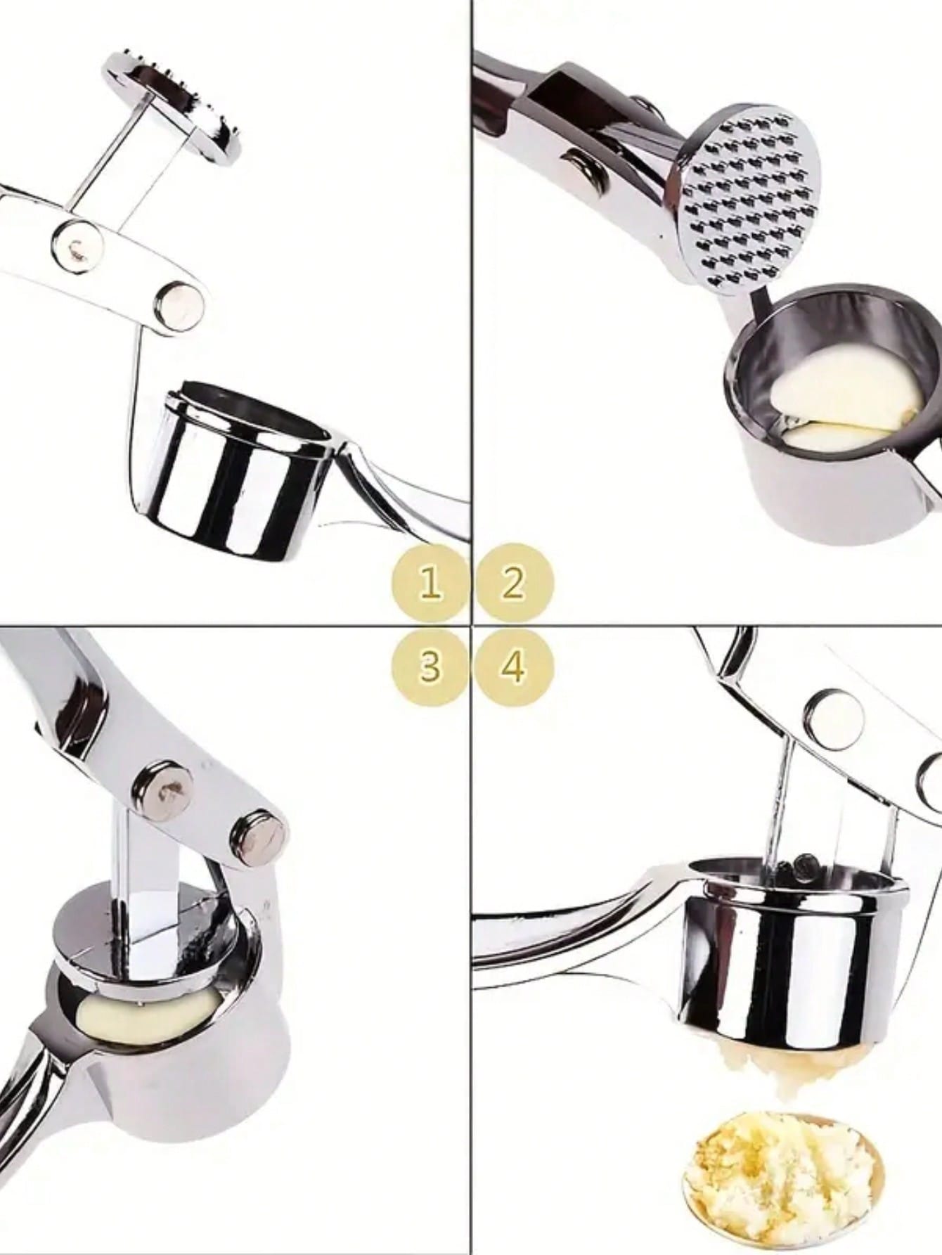 Kitchen Garlic Press Crusher M - Kitchen Job ulasan dan harga