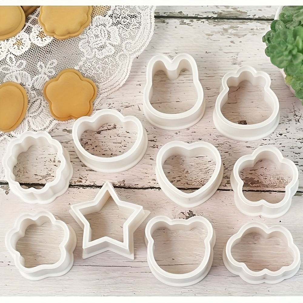 10Pcs Cookie Biscuit  Cutters  - Cookie Cutter Set ulasan dan harga