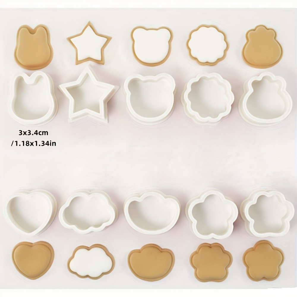 10Pcs Cookie Biscuit  Cutters  - Cookie Cutter Set ulasan dan harga