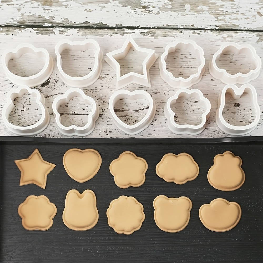 10Pcs Cookie Biscuit  Cutters  - Cookie Cutter Set ulasan dan harga