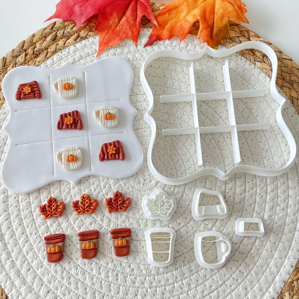 7Pcs Autumn Tic-Tac-Toe Cookie - Cookie Cutter Set ulasan dan harga