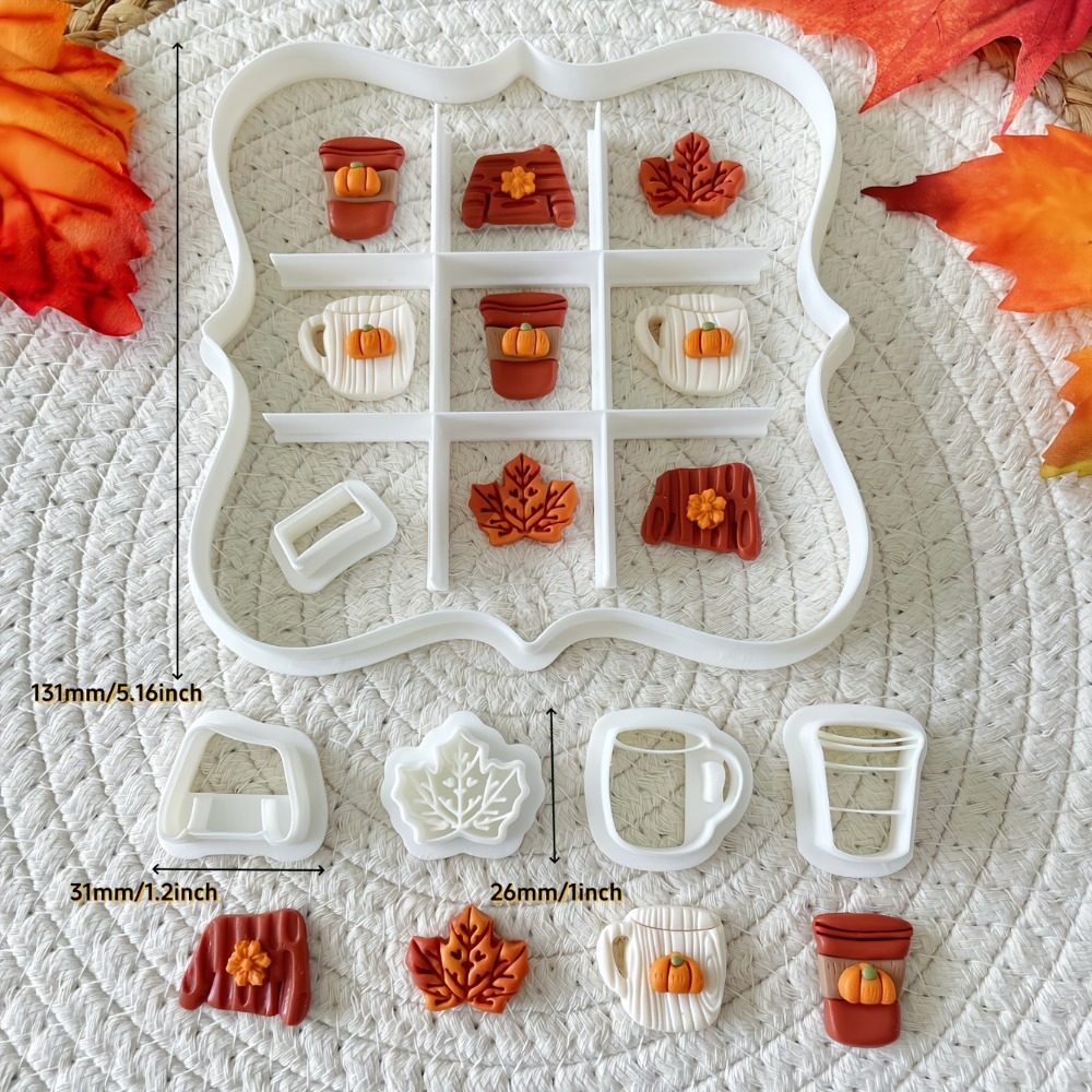 7Pcs Autumn Tic-Tac-Toe Cookie - Cookie Cutter Set ulasan dan harga