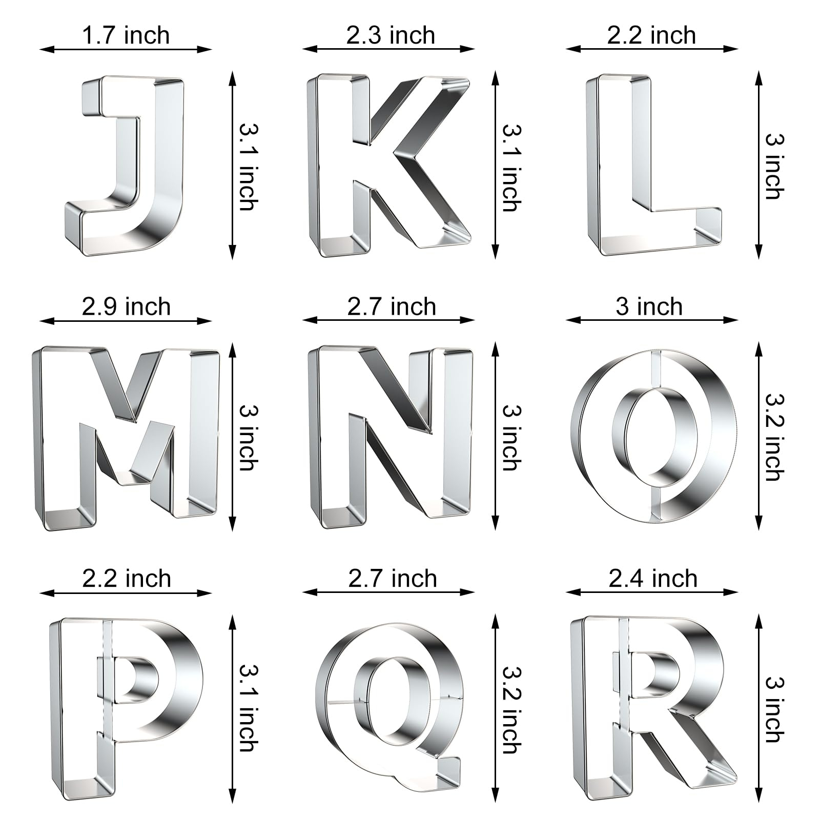 Letter Cookie Cutters Shapes - - Cookie Cutter Set ulasan dan harga