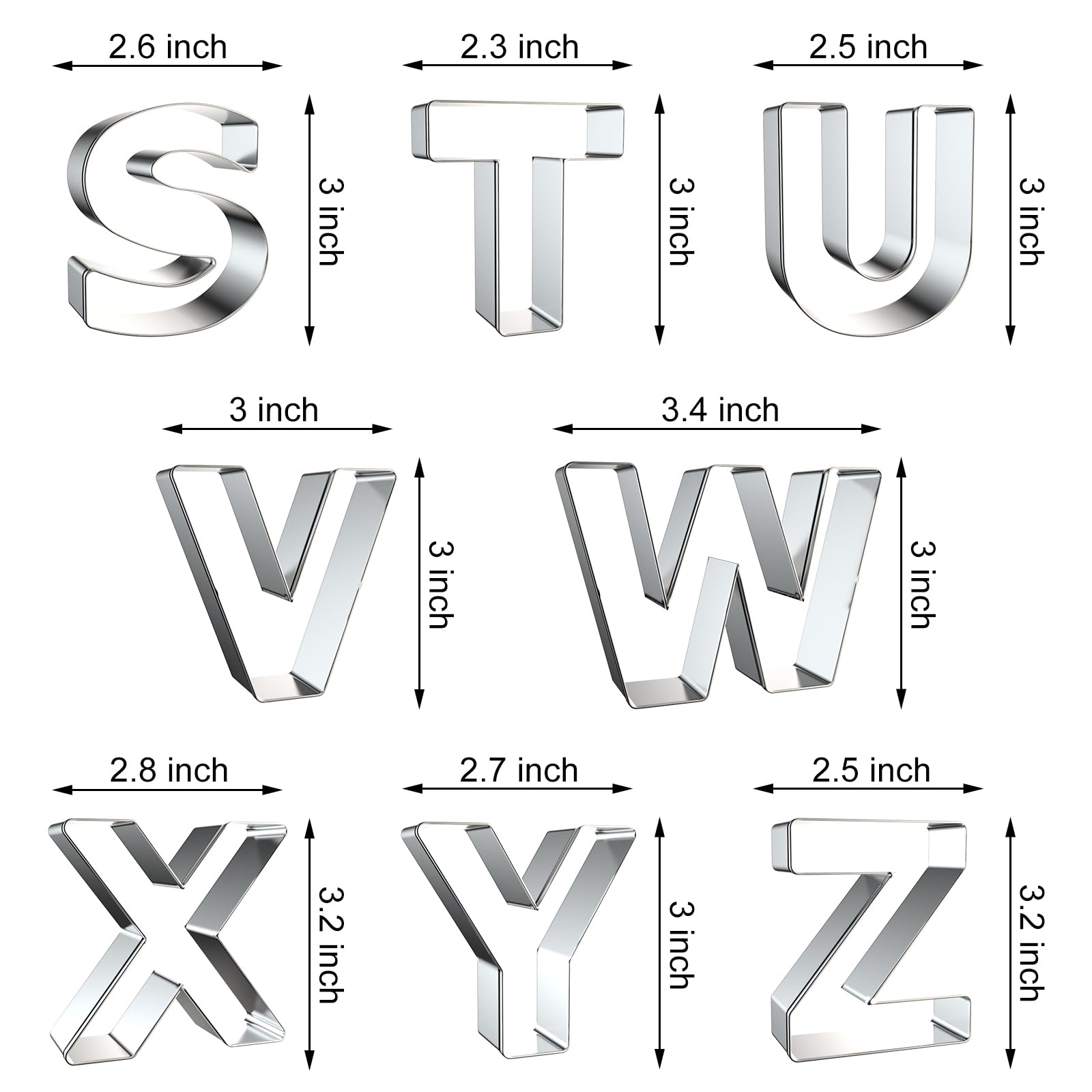 Letter Cookie Cutters Shapes - - Cookie Cutter Set ulasan dan harga