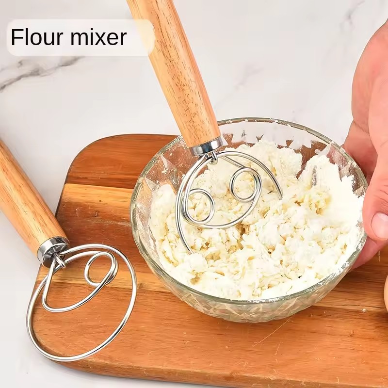 Stainless Steel Dough Whisk –  - Bread Baking Kitchen Utensils ulasan dan harga