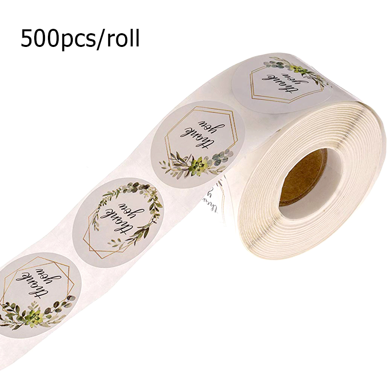 500pcs Thank you Roll Stickers - Kitchen.Baking Labels ulasan dan harga