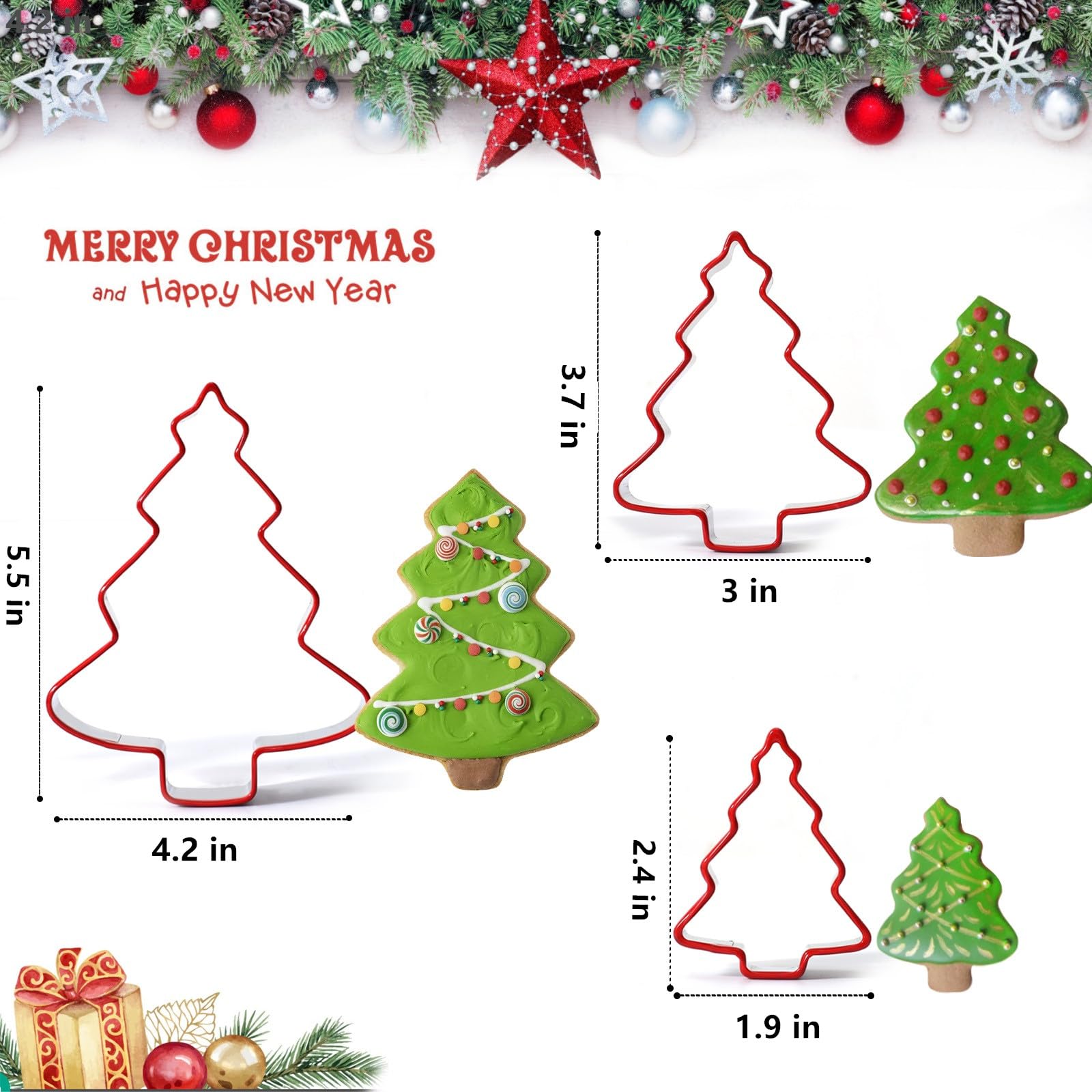 FAIS DU 3pcs Christmas Tree Co - Cookie Cutter Set ulasan dan harga