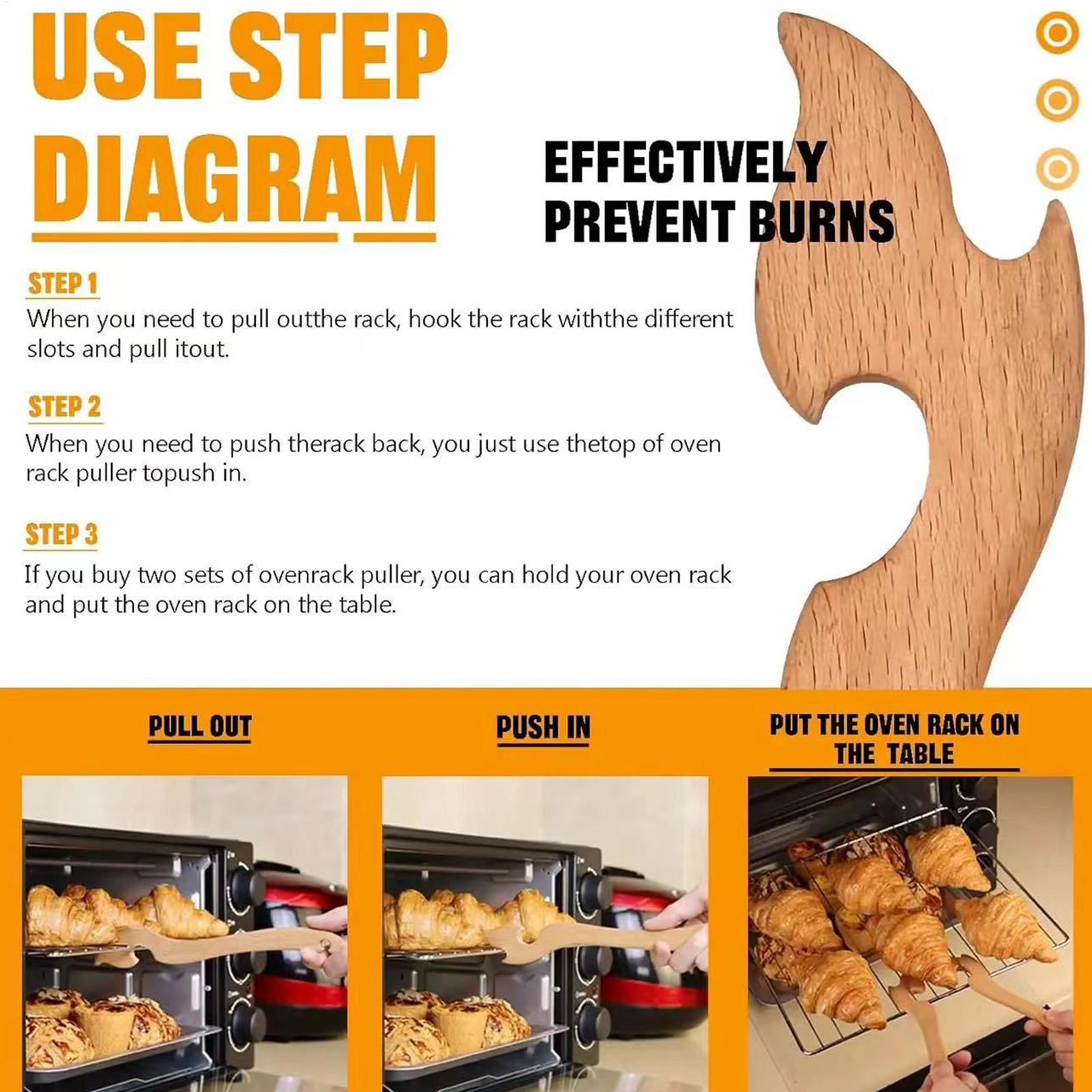 Oven Rack Puller Tool Wooden L - Cool Kitchen Baking Gadgets ulasan dan harga