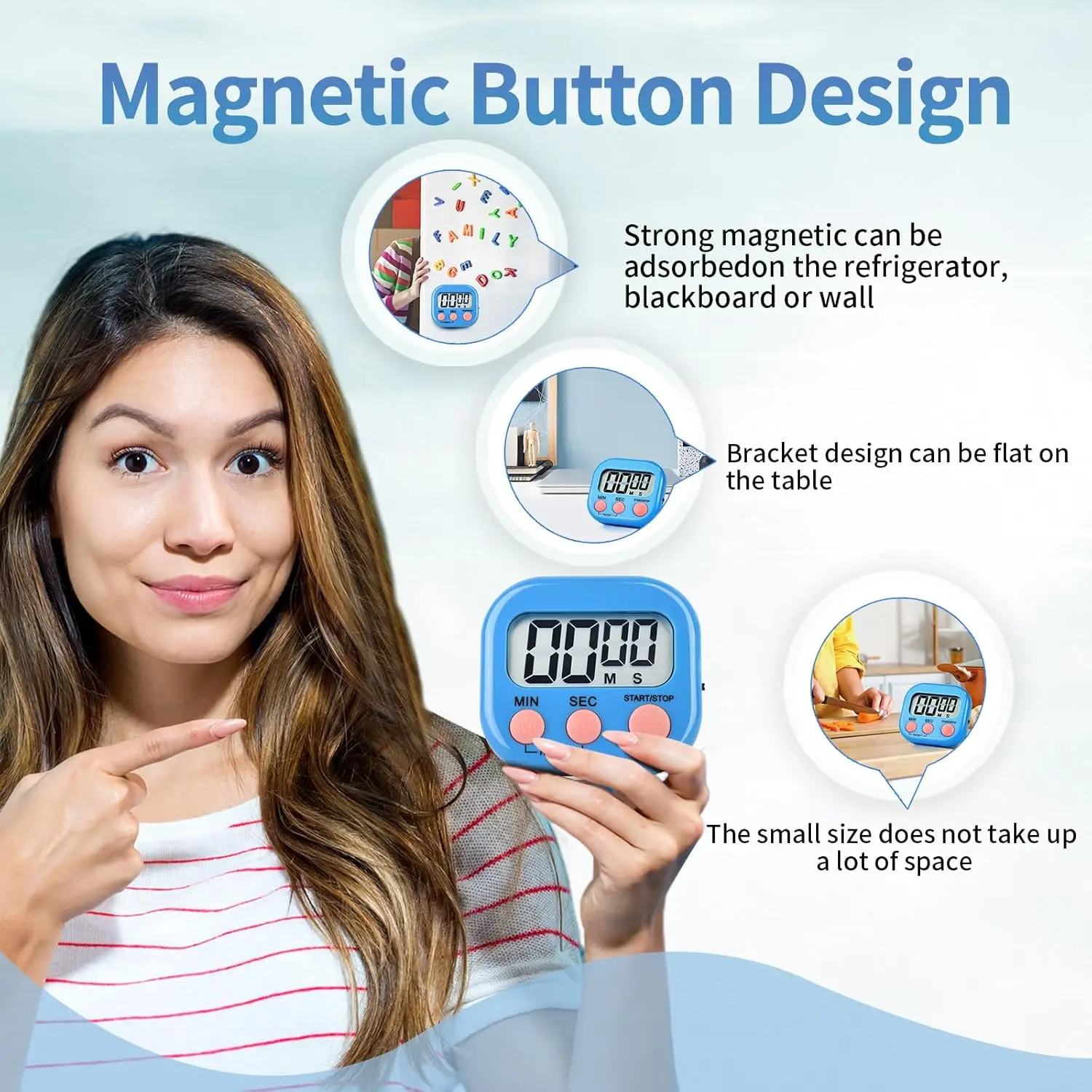 Magnetic Kitchen Timer Digital - Baking Kitchen Set Up ulasan dan harga