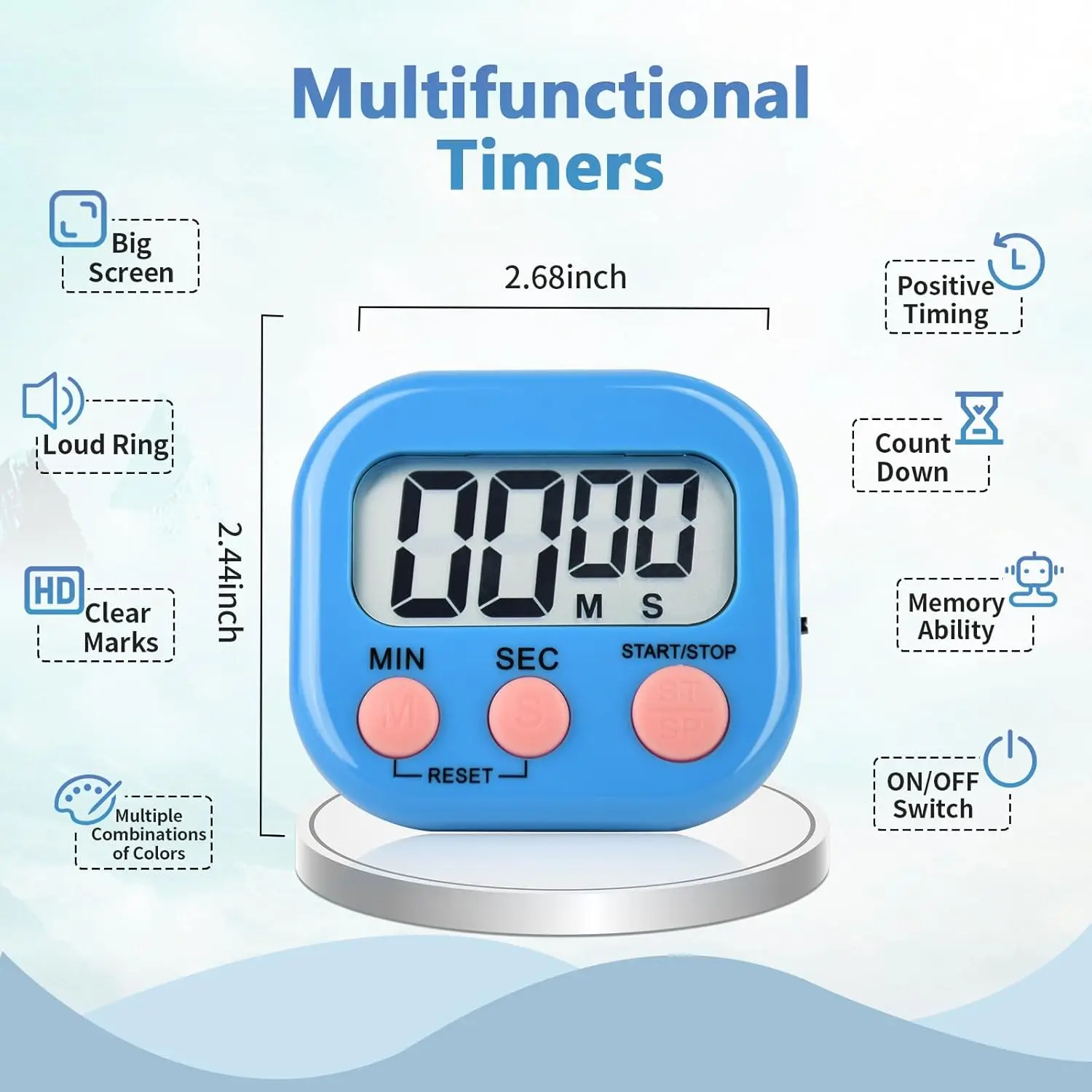 Magnetic Kitchen Timer Digital - Baking Kitchen Set Up ulasan dan harga
