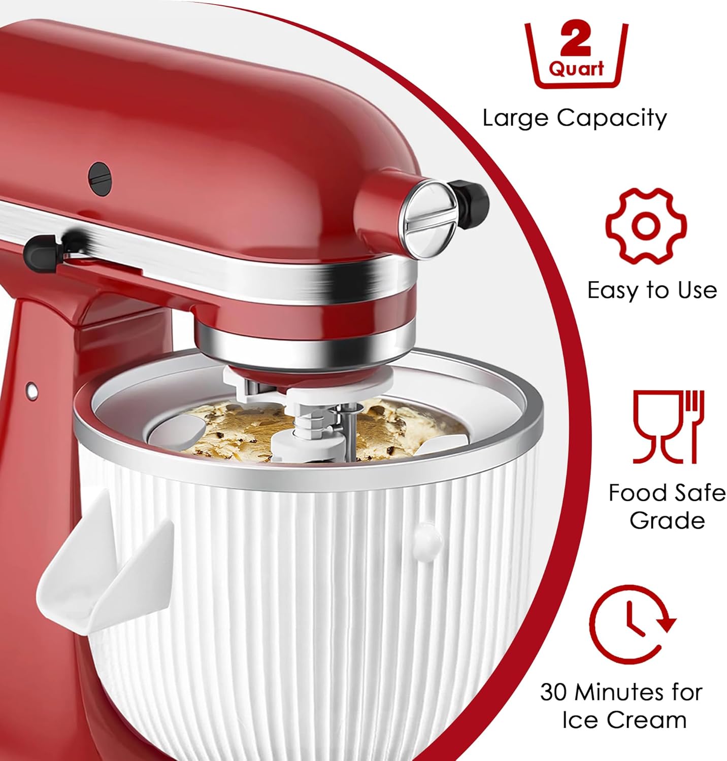 Ice Cream Maker Attachment for - Kitchenaid Baking Set ulasan dan harga