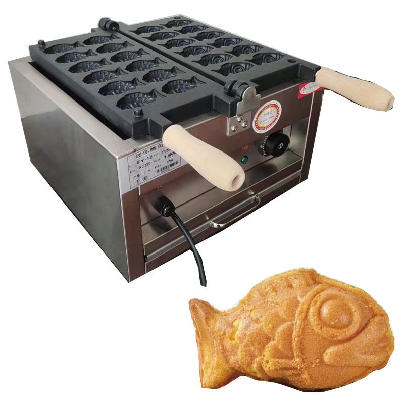 12pcs Mini Fish Shape Taiyaki  - Kitchen Baking Machine ulasan dan harga