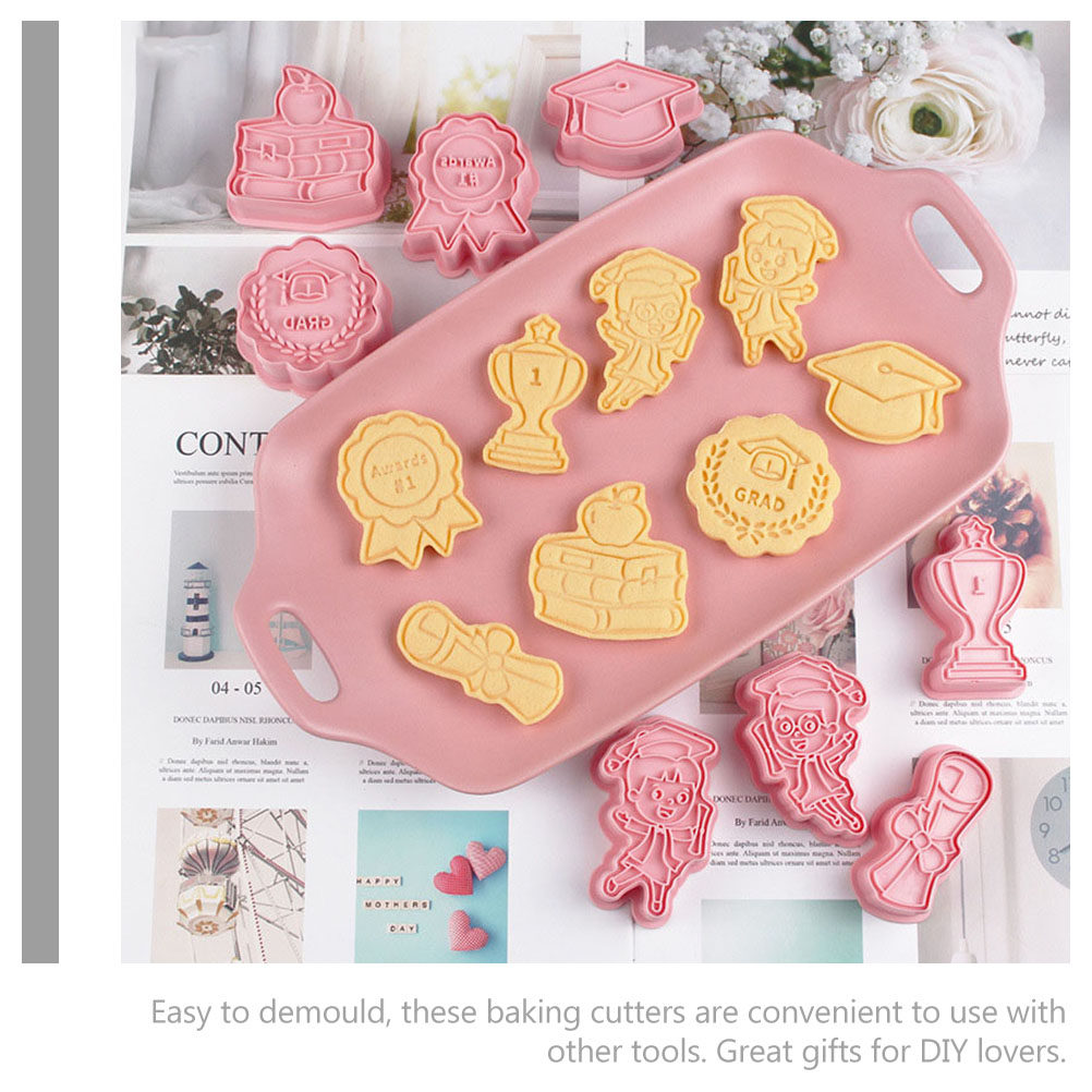 8Pcs Graduation Cookie Cutter  - Cookie Cutter Set ulasan dan harga
