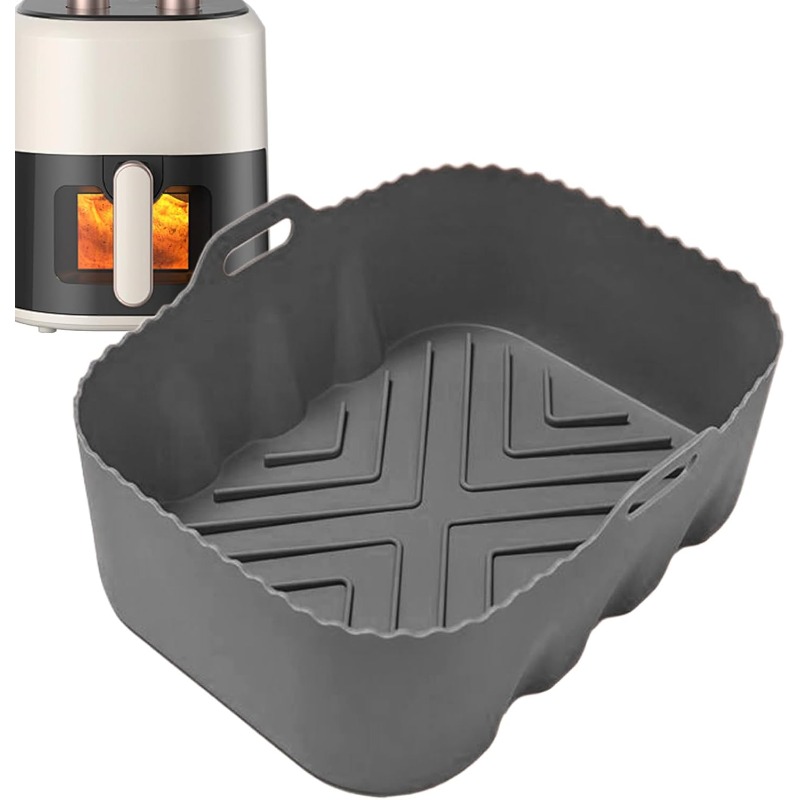 Reusable Silicone Air Fryer Li - Kitchen Baking Trays ulasan dan harga